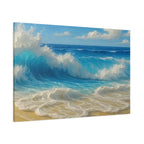 Sunny Beach Waves-Matte Canvas, Stretched, 1.25"
