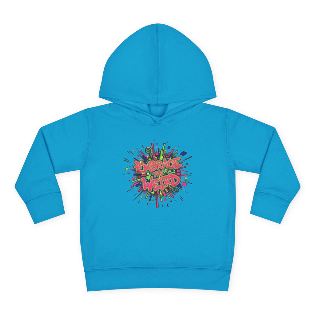 Toddler Hoodie — 'Dance Like a Weird' Colorful Graffiti Pullover