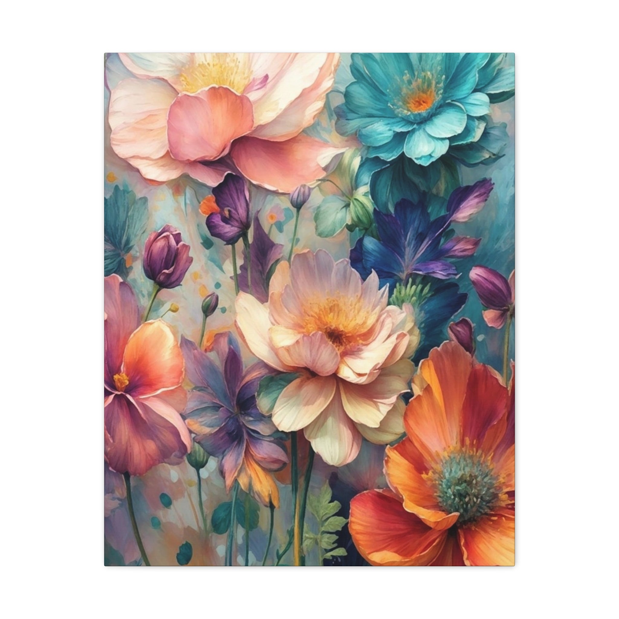 Floral Dreamscape Matte Canvas Print — Stretched 1.25"