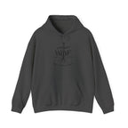 Hoodie — "W.O.F. Woman of Faith" Cross Christian Graphic Pullover