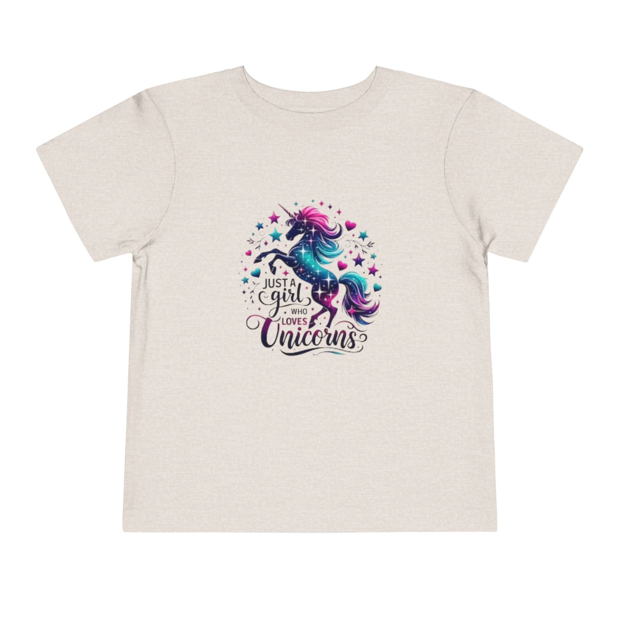 Toddler Tee - "Just a Girl Who Loves Unicorns" Magical Unicorn Shirt