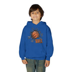 Youth Basketball Hoodie – "Basket Ball" Graphic Pullover for Kids
