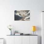 Biblical Exodus Wall Canvas — Parting of the Red Sea Matte Stretched Canvas