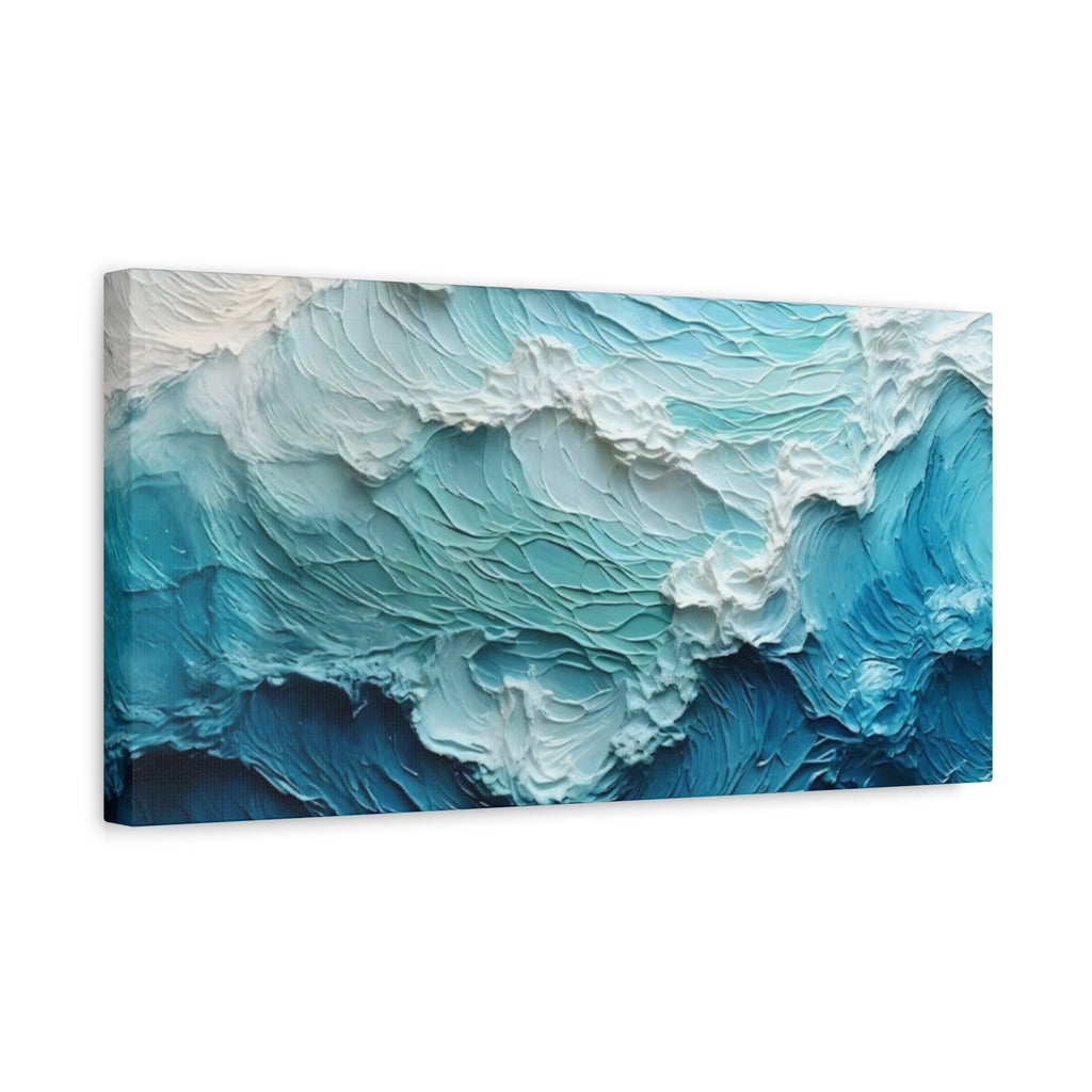 Ocean Waves Texture Matte Canvas Print