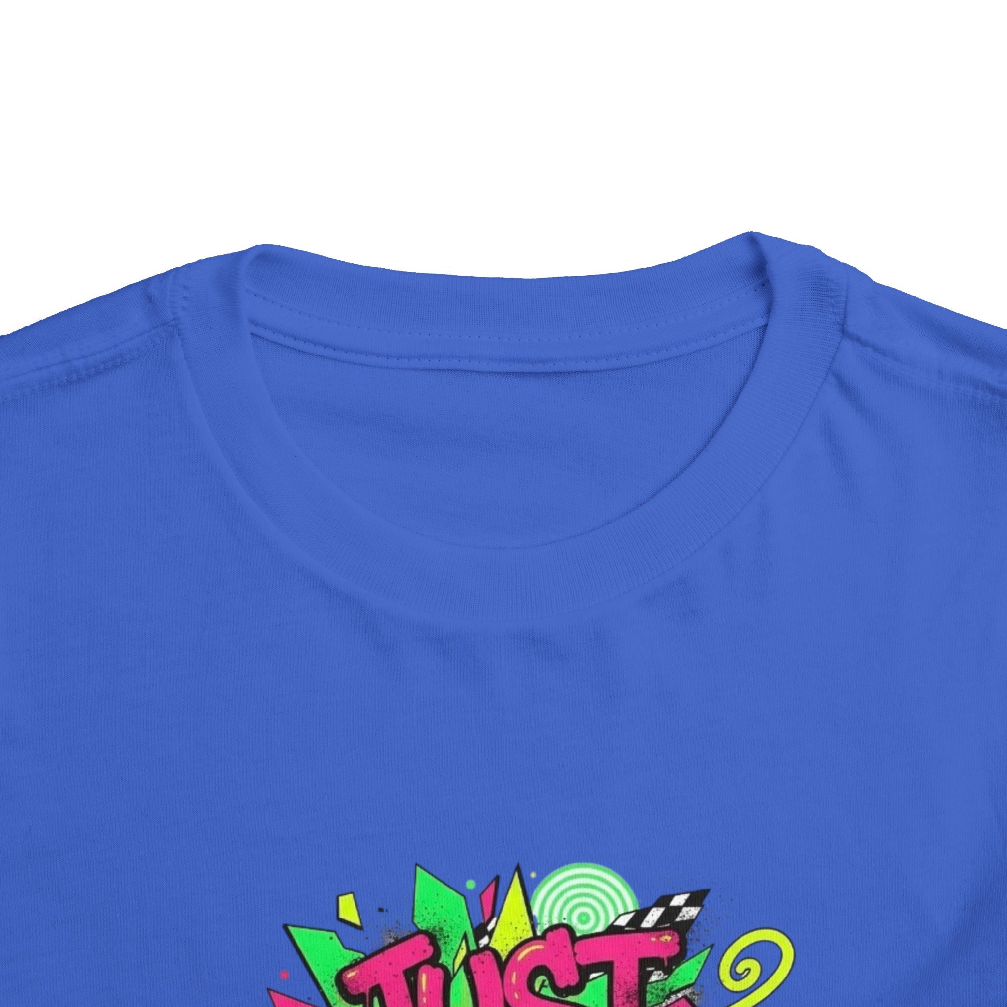 Toddler Tee - "Just Vibes!" Colorful Retro Graphic Kids T‑Shirt
