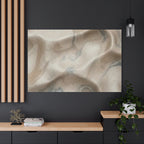 Abstract Neutral Marble Canvas Wall Art — Matte Stretched 1.25"