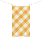 Buffalo Plaid Hand Towel - Orange & Yellow Check Kitchen Towel