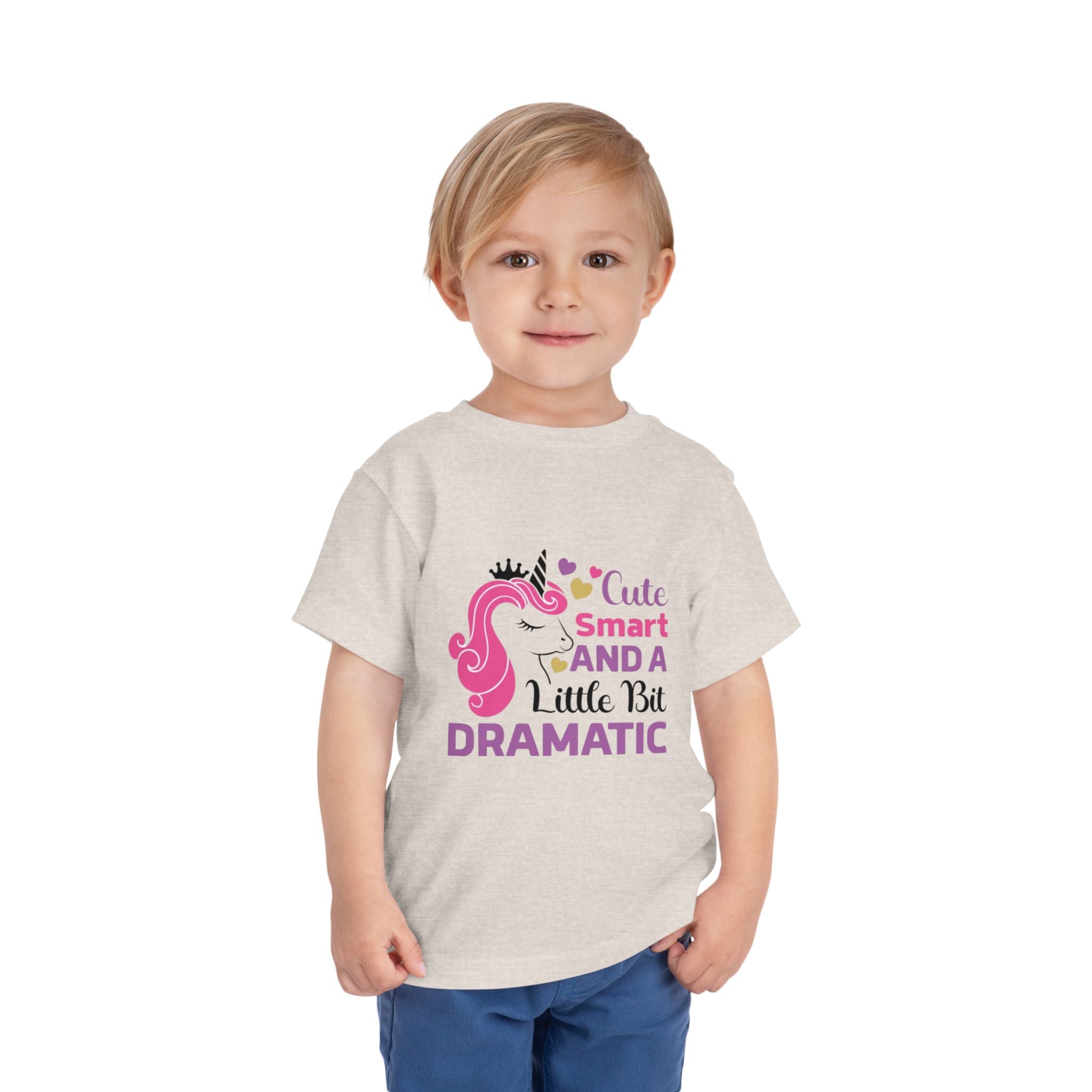 Toddler Tee — Cute Smart and a Little Bit Dramatic Unicorn Shirt