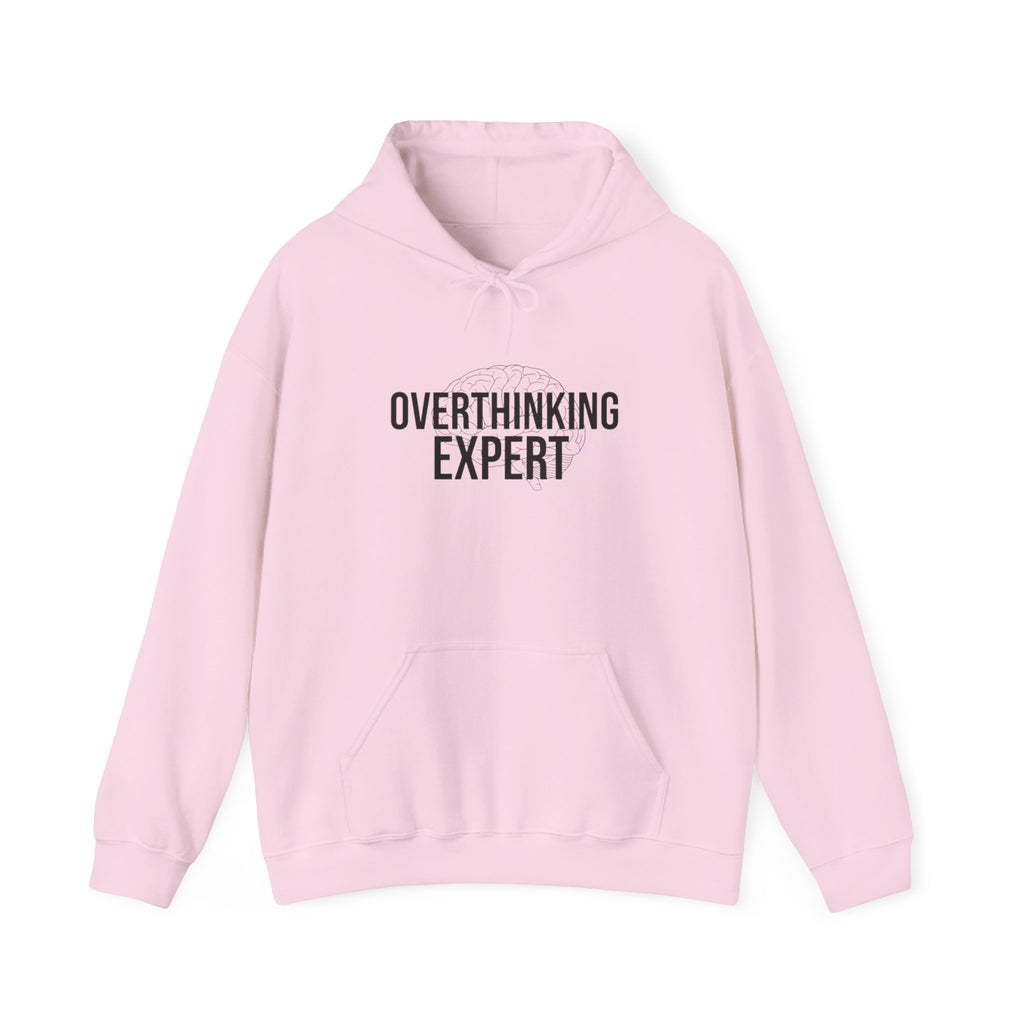 Overthinking Expert Hoodie | sarcastic sweatshirt, self-deprecating quote