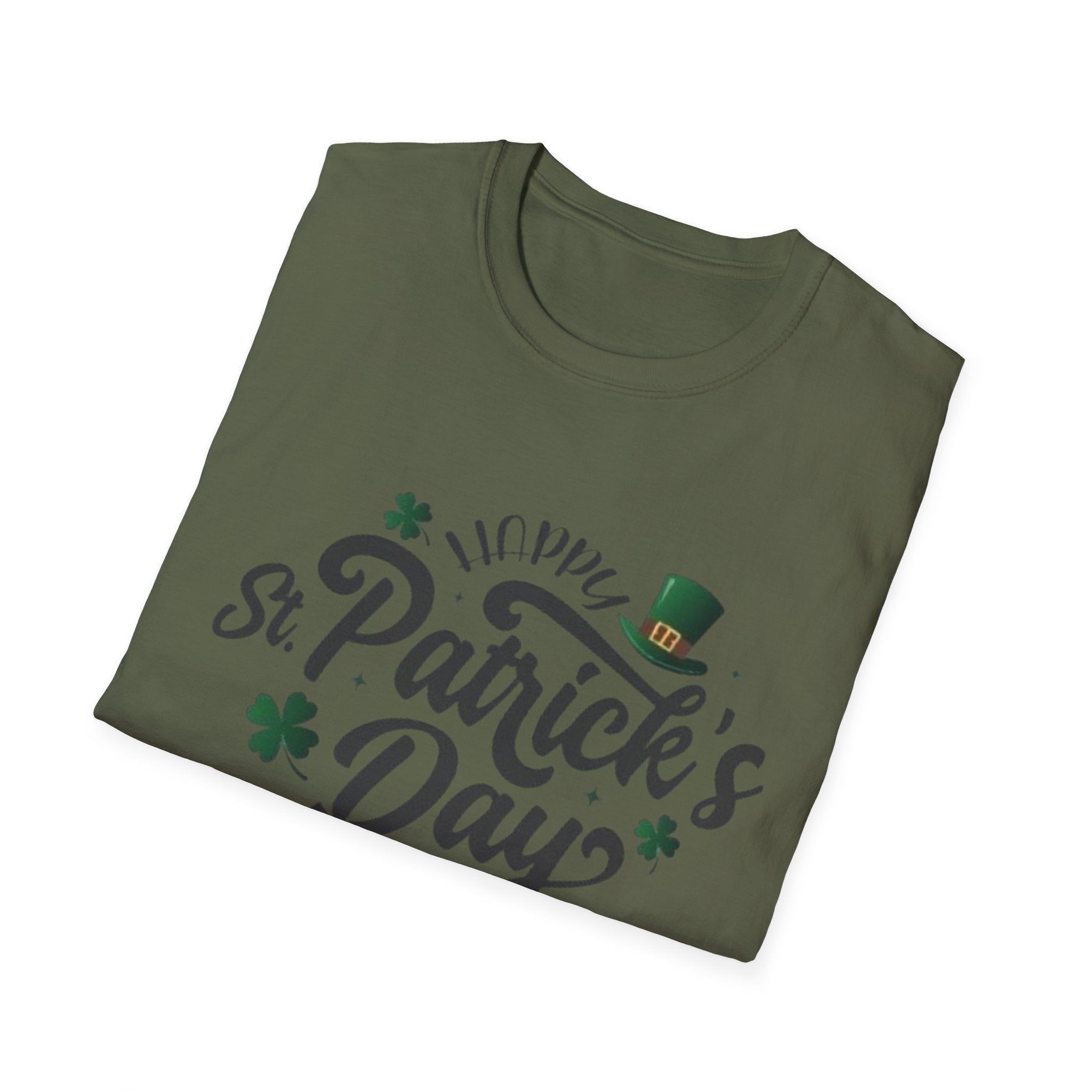 St. Patrick's Day T-Shirt – Lucky Shamrock & Leprechaun Hat Tee