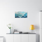 Ocean Waves Texture Matte Canvas Print