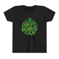 Youth Tee — Happy St. Patrick's Day Green Lettering Kids Shirt