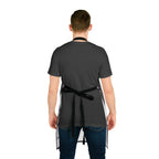 Chalkboard Kitchen Apron — Cooking Utensils Pattern