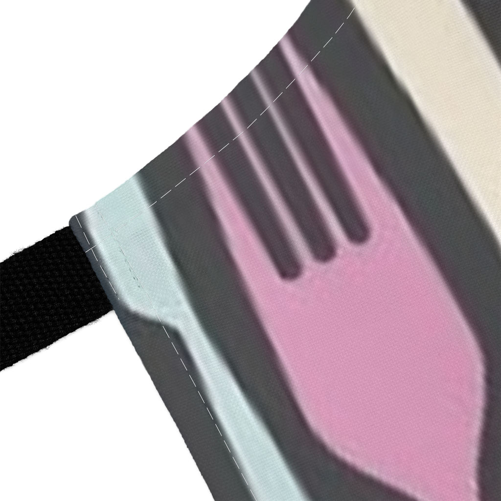 Cutlery Pattern Apron — Colorful Spoon & Fork Kitchen Apron