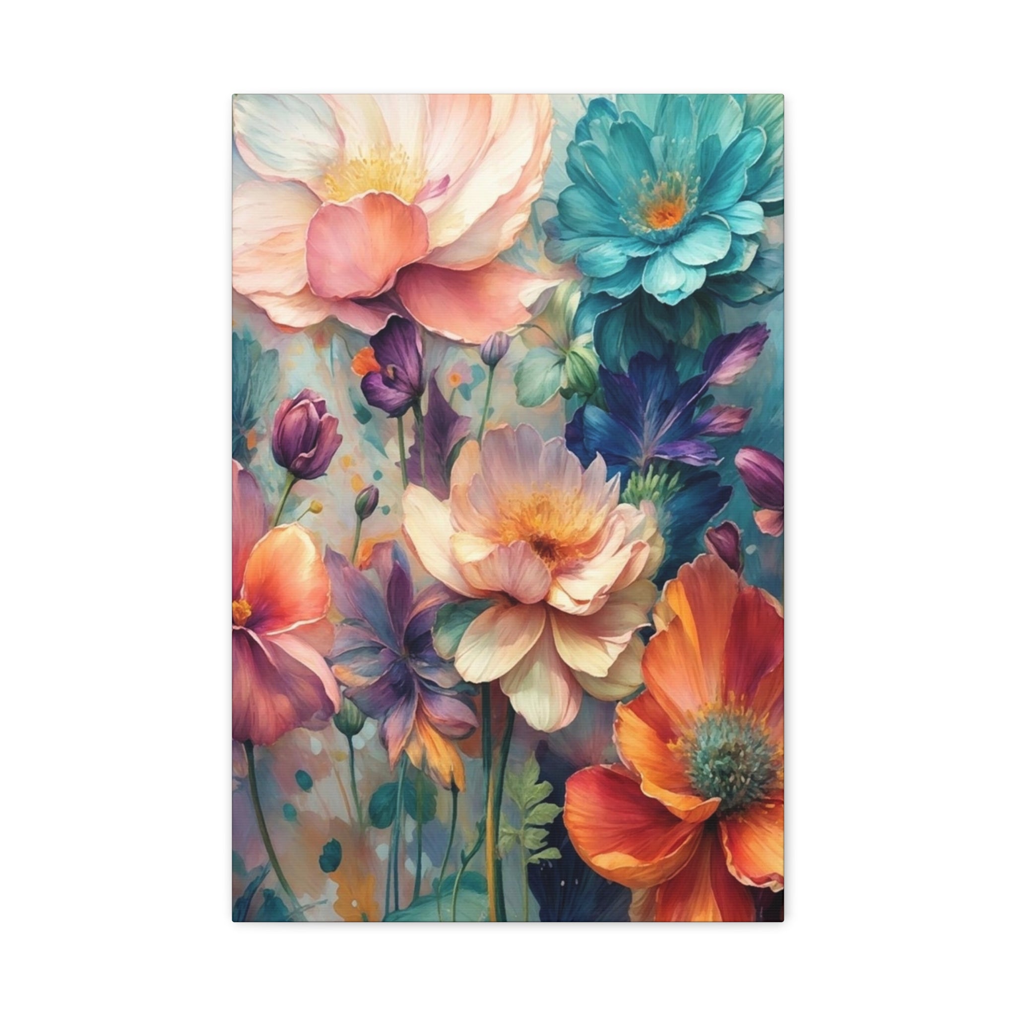 Floral Dreamscape Matte Canvas Print — Stretched 1.25"