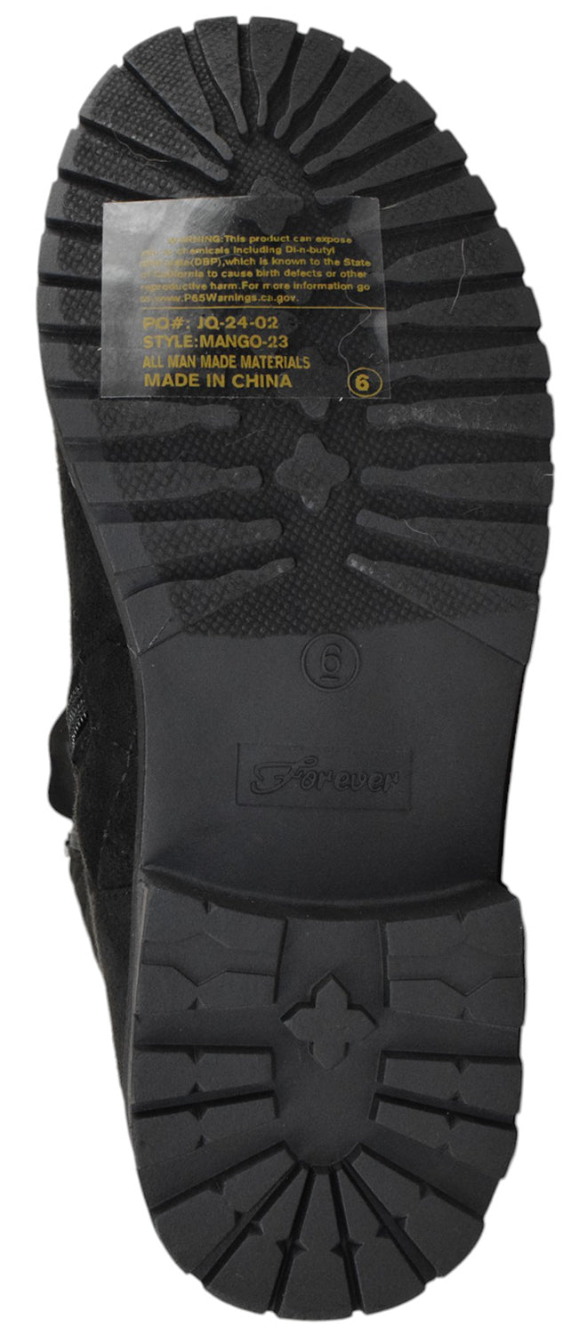 MANGO-23 Black Suede Forever