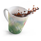 Spring Meadow Latte Mug – Soft Pink Tulip Floral Coffee Cup