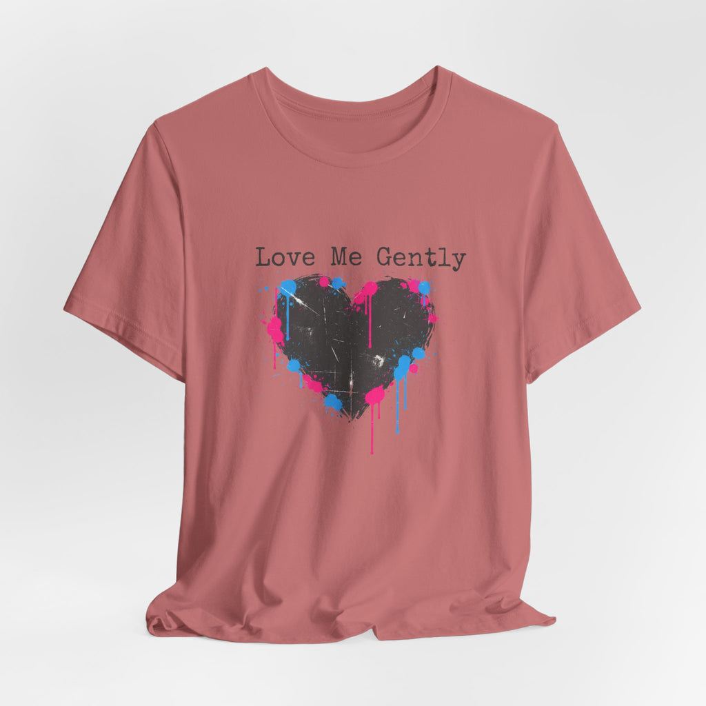 Distressed Graffiti Heart Tee | grunge heart shirt, punk heart design