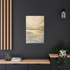 Golden Sunrise Seascape Canvas