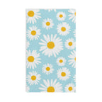 Daisy Print Hand Towel — Blue Floral Kitchen & Bath Accent