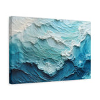 Ocean Waves Texture Matte Canvas Print