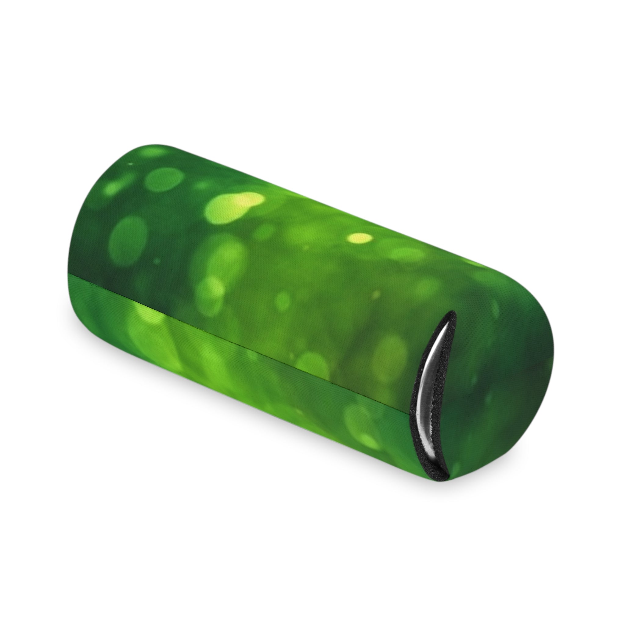Green Bokeh Can Cooler – Insulated Beverage Koozie