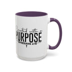 Created with a Purpose Ceramic Mug — Inspirational Ephesians 2:10 Coffee Cup