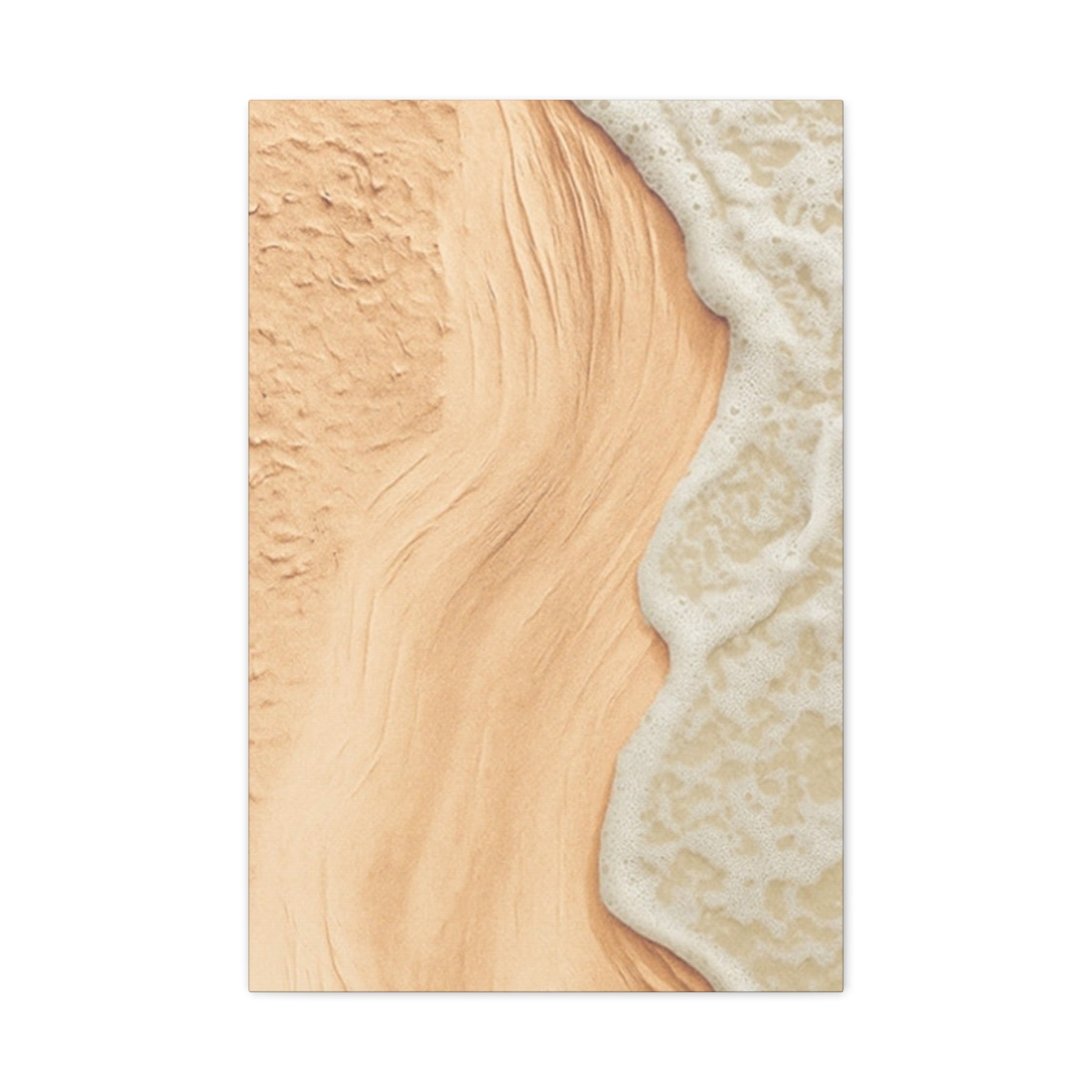Coastal Beach Canvas Print – Sandy Shoreline Wall Art