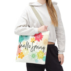 Hello Spring Floral Tote