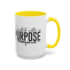 Created with a Purpose Ceramic Mug — Inspirational Ephesians 2:10 Coffee Cup