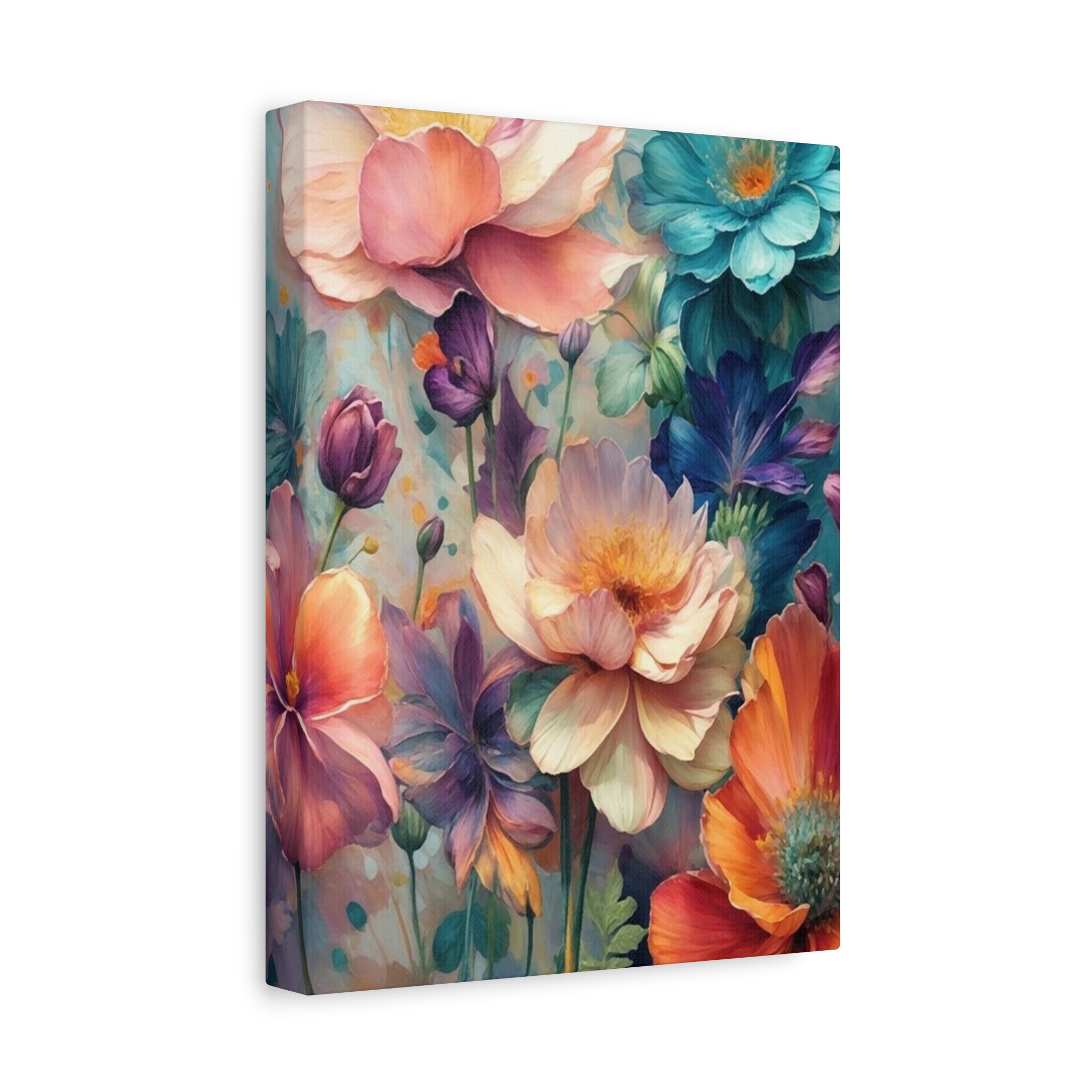 Floral Dreamscape Matte Canvas Print — Stretched 1.25"