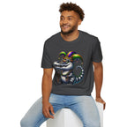 Mardi Gras Jester Alligator T-Shirt — Carnival Croc Graphic Tee