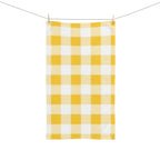 Yellow Gingham Hand Towel — Farmhouse Kitchen Tea Towel