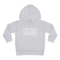 Toddler Jesus Hoodie – Kids Faith Pullover Fleece with 'JESUS' Box Logo