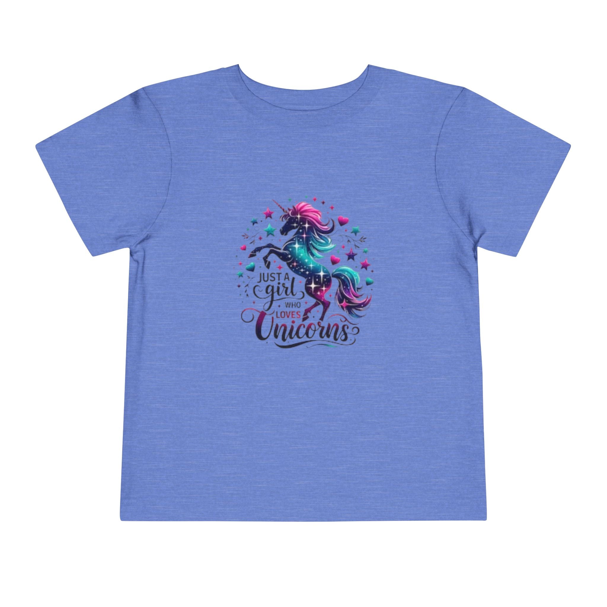 Toddler Tee - "Just a Girl Who Loves Unicorns" Magical Unicorn Shirt