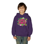 Youth Hoodie - "Just Vibes" Neon Graffiti Pullover