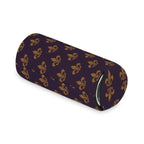 Fleur-de-Lis Can Cooler – Gold on Deep Purple Beverage Koozie