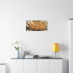 Golden Dahlia Matte Canvas Wall Art — Stretched 1.25"