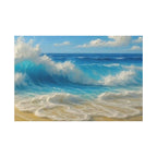 Sunny Beach Waves-Matte Canvas, Stretched, 1.25"