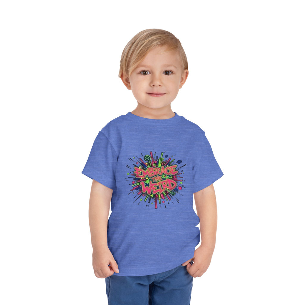 Toddler Tee — 'Embrace Your Weird' Colorful Graffiti Kids Shirt