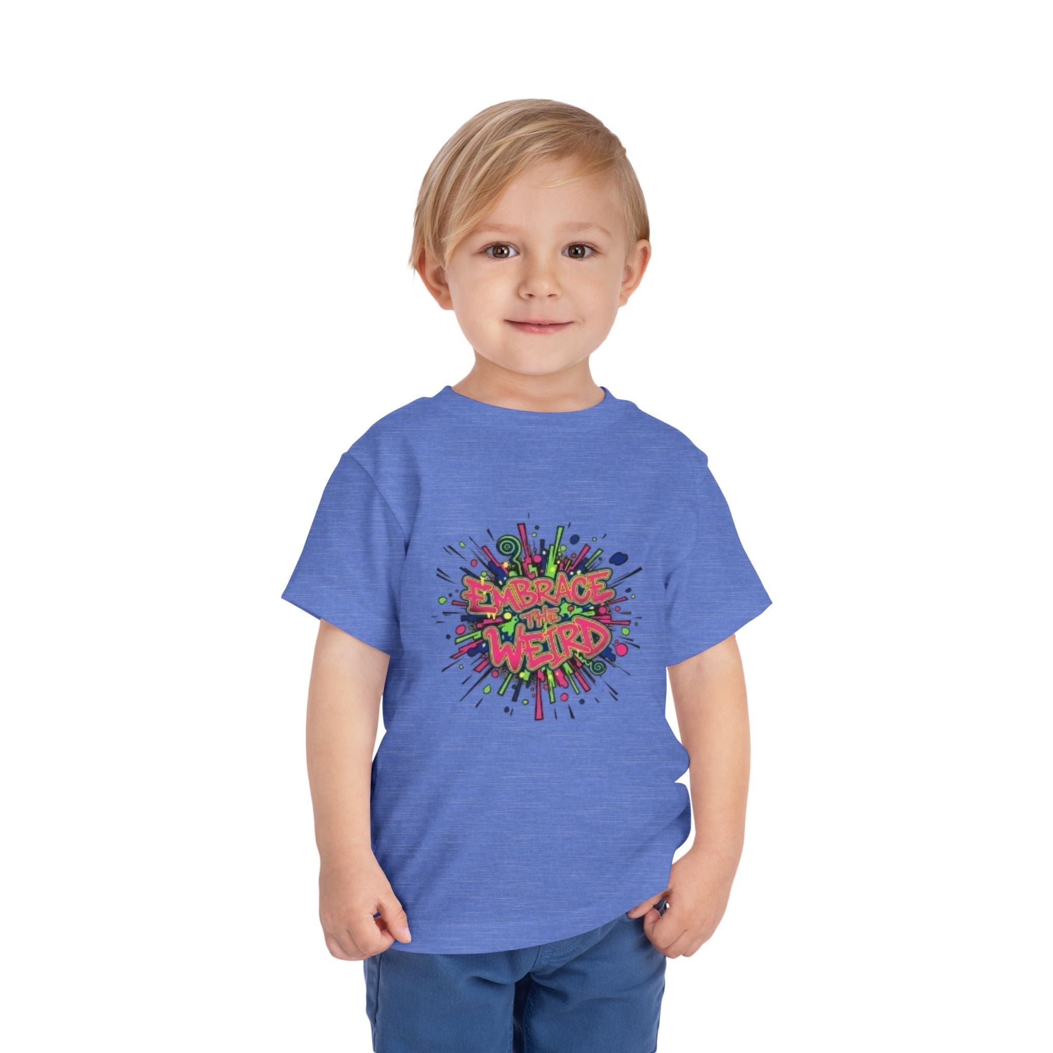 Toddler Tee — 'Embrace Your Weird' Colorful Graffiti Kids Shirt