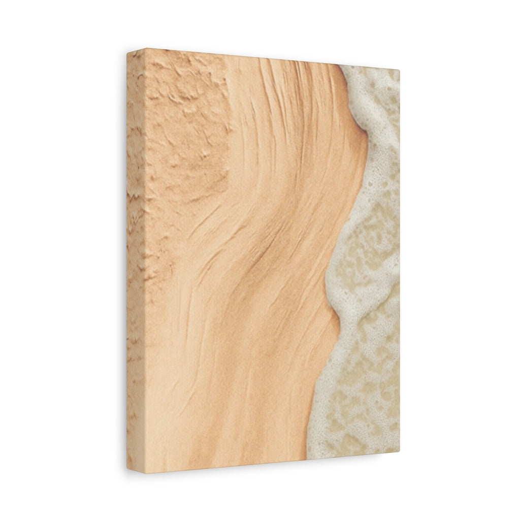 Coastal Beach Canvas Print – Sandy Shoreline Wall Art