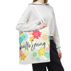 Hello Spring Floral Tote