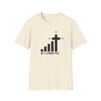 T-Shirt — "Get Connected" Signal Bars Cross Graphic