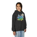 Youth Hoodie — "Stay Wild" Graffiti Daisy Streetwear