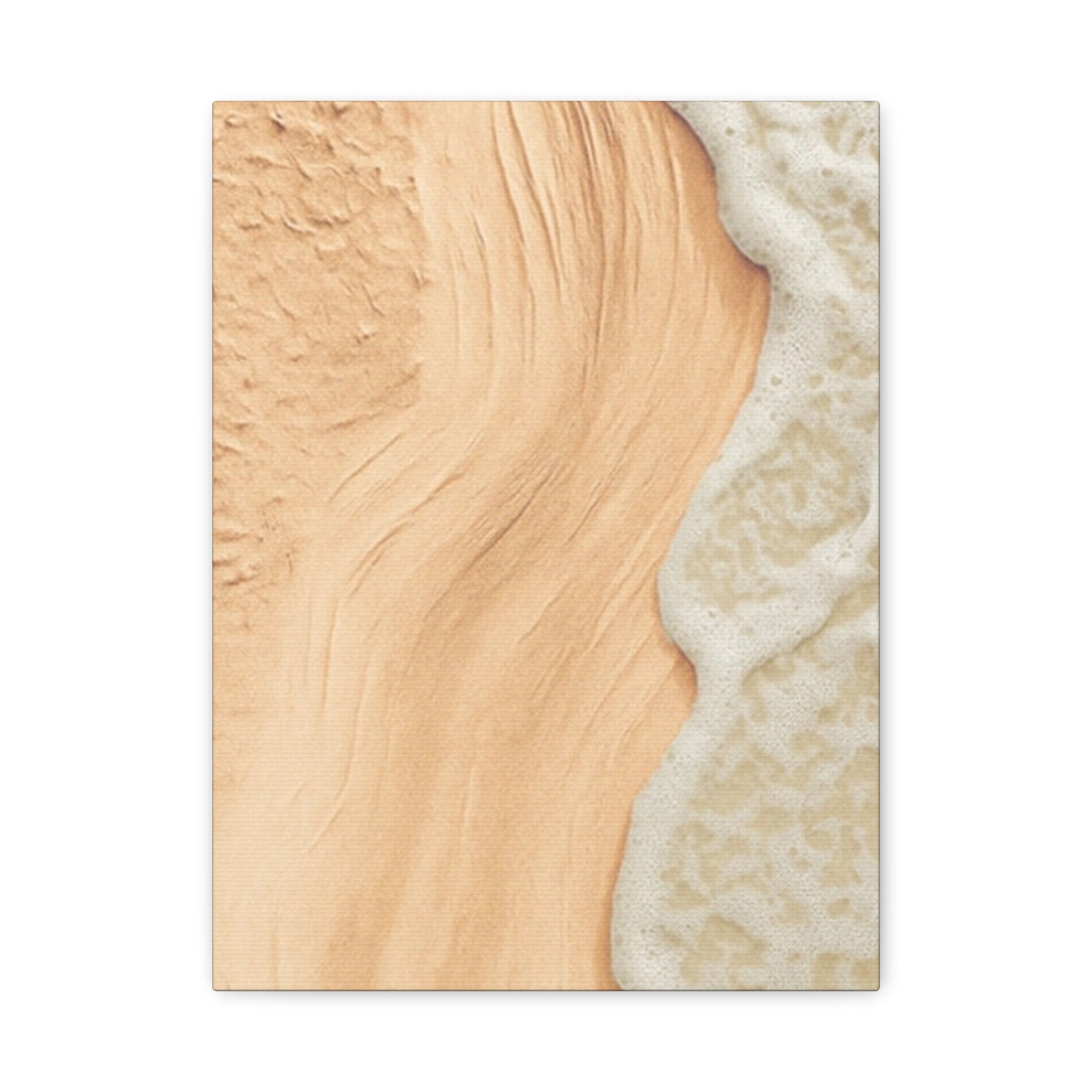 Coastal Beach Canvas Print – Sandy Shoreline Wall Art