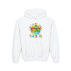 Youth Hoodie — Colorful Retro Cassette 'I Have No Idea What This Is' Graphic