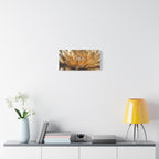 Golden Dahlia Matte Canvas Wall Art — Stretched 1.25"
