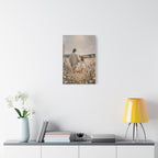 Jesus and Child Walking in Field Canvas Art - Religious Wall Decor