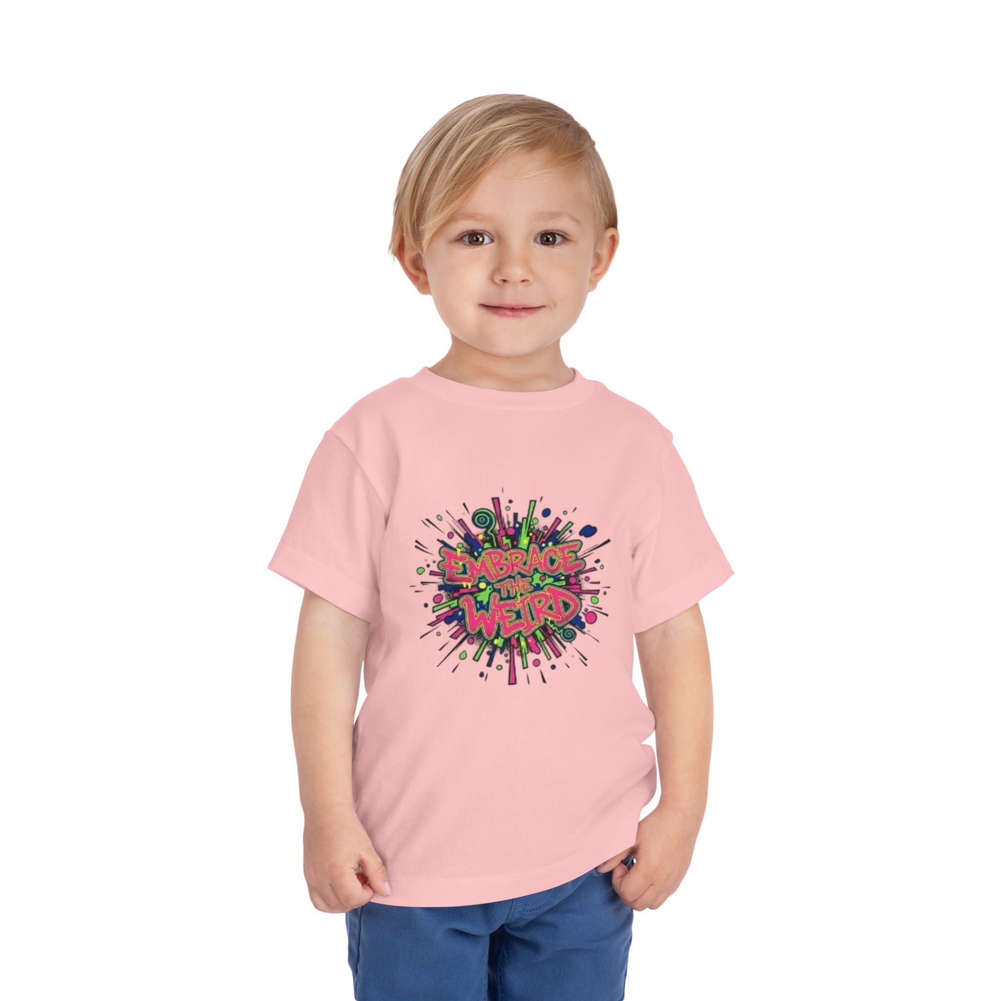 Toddler Tee — 'Embrace Your Weird' Colorful Graffiti Kids Shirt